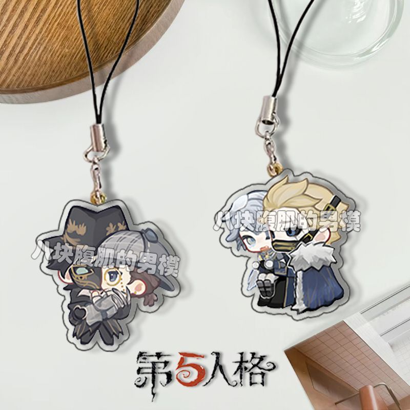 第五人格手机挂绳奈布佣兵杰隐囚挂链书包装饰双面挂件学生礼物潮