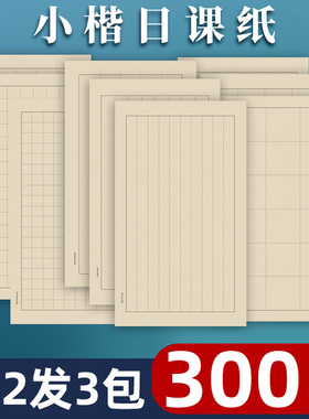 日课纸小楷书法作品宣纸灵飞经练习字帖毛笔专用秀丽笔抄经练字熟宣方格本用纸字临摹格子硬笔软笔簪花竖条带