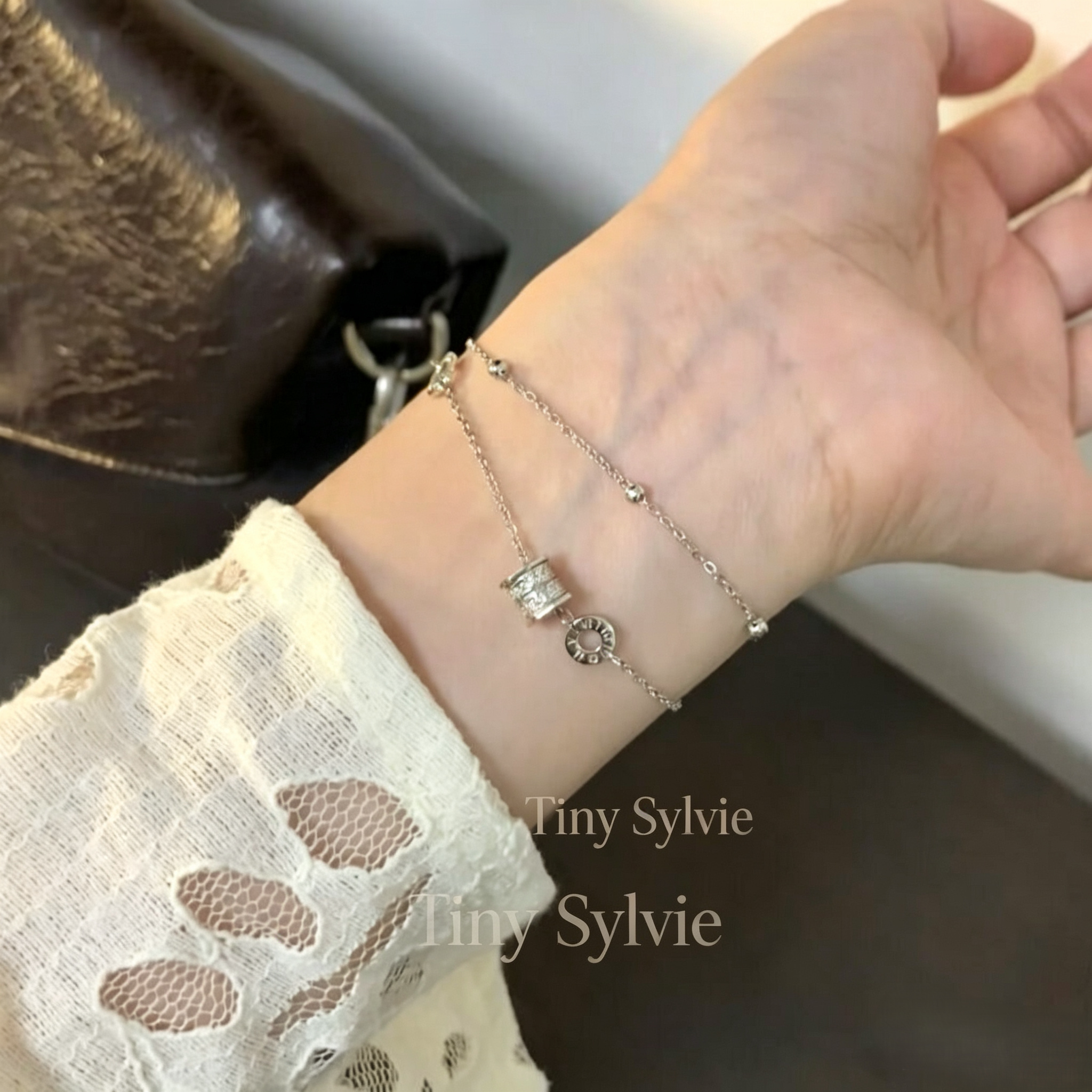 999纯银双层叠戴小蛮腰手链