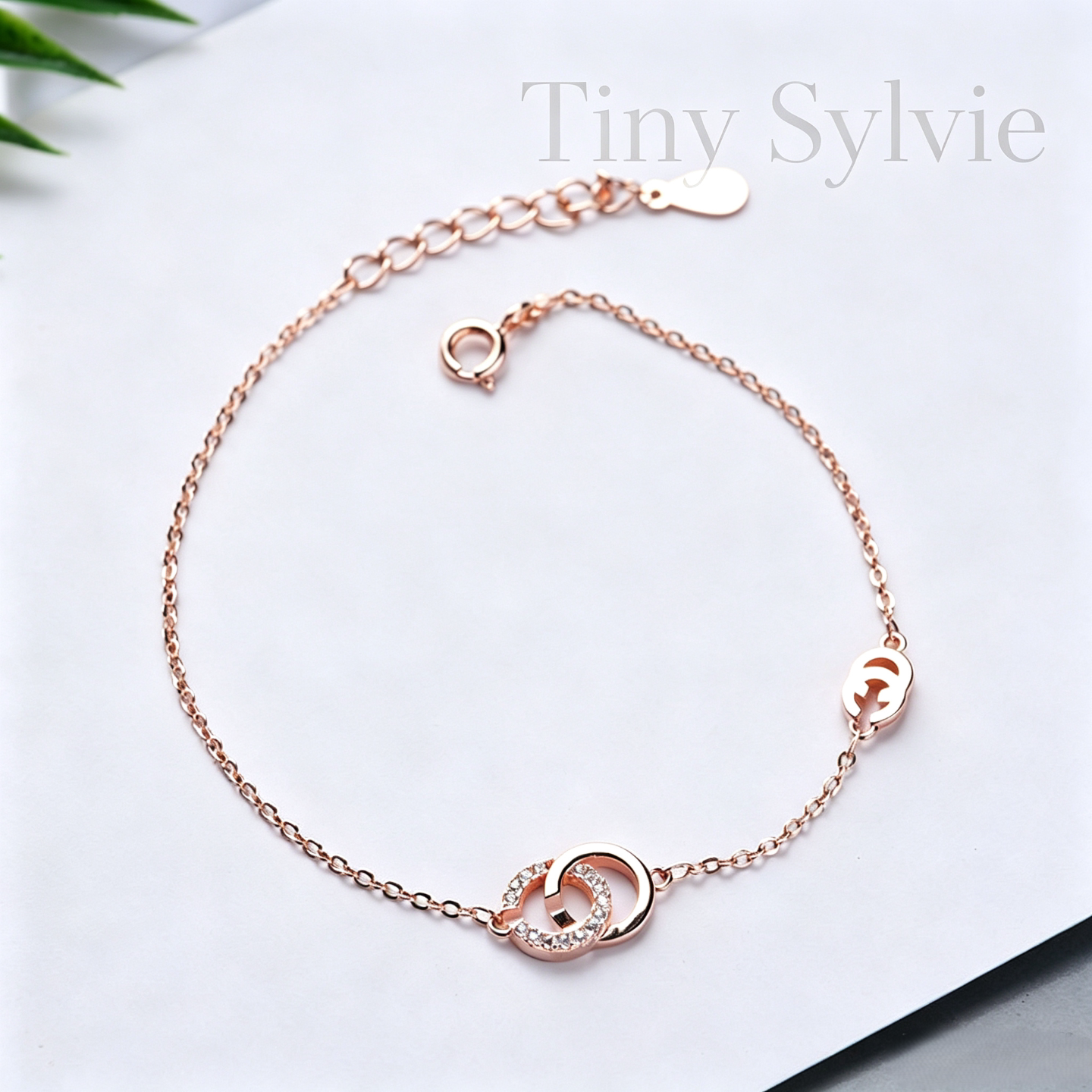 TinySylvieCC玫瑰金手链