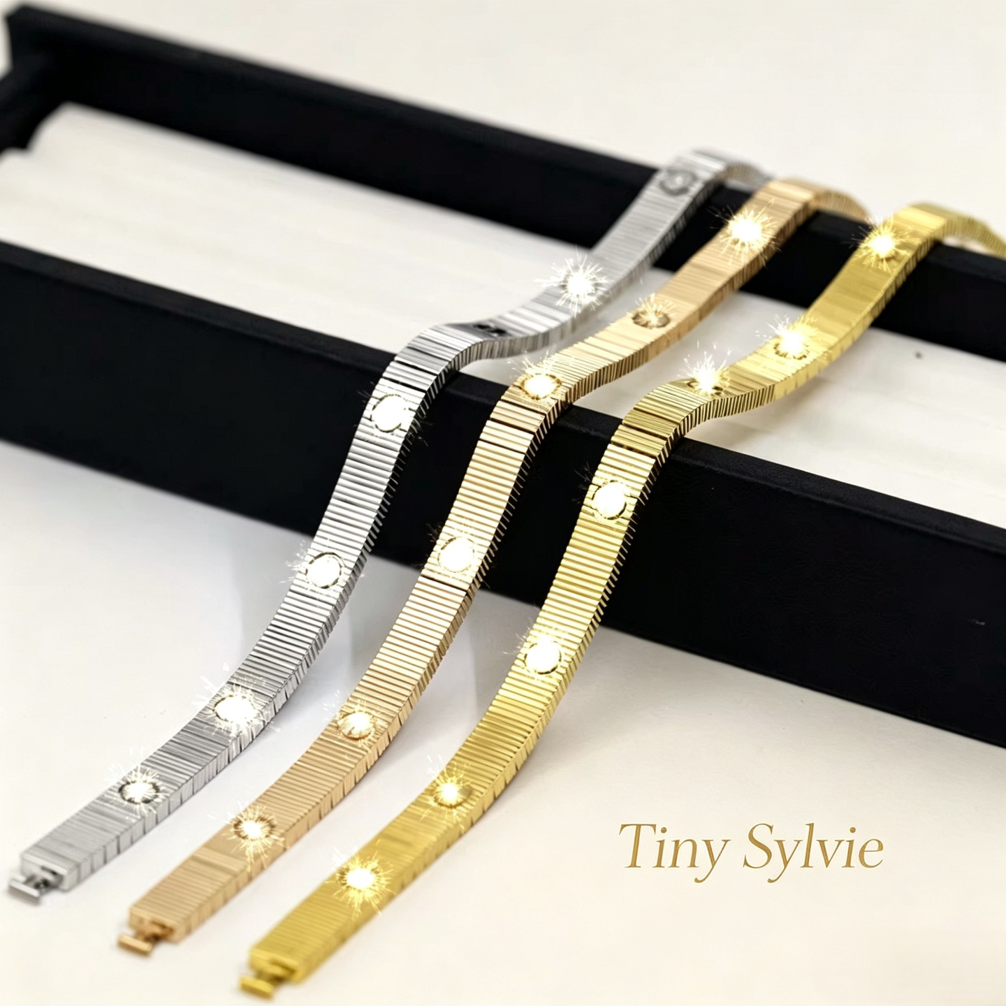 TinySylvie复古镀18K玫瑰金手链