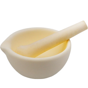 刚玉研钵研磨碗实验氧化铝刚玉乳钵含研钵棒研药固体中药捣药罐碾钵60mm/80mm/100/160/220mm