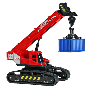 大号打桩机玩具儿童钻地机吊机男孩石油钻井车仿真工程车挖掘机3