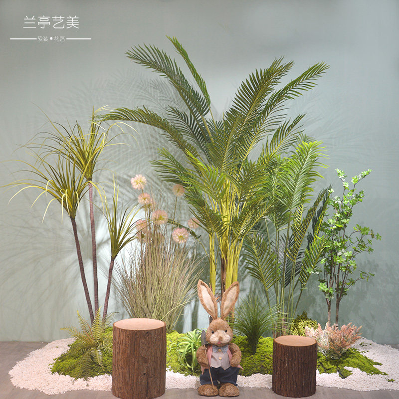 仿真大型绿植造景植物美人蕉盆景仿真绿植
