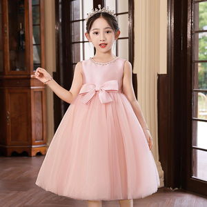 女童公主礼服两件外套背心裙六一装演出服生日花童钢琴表演连衣裙