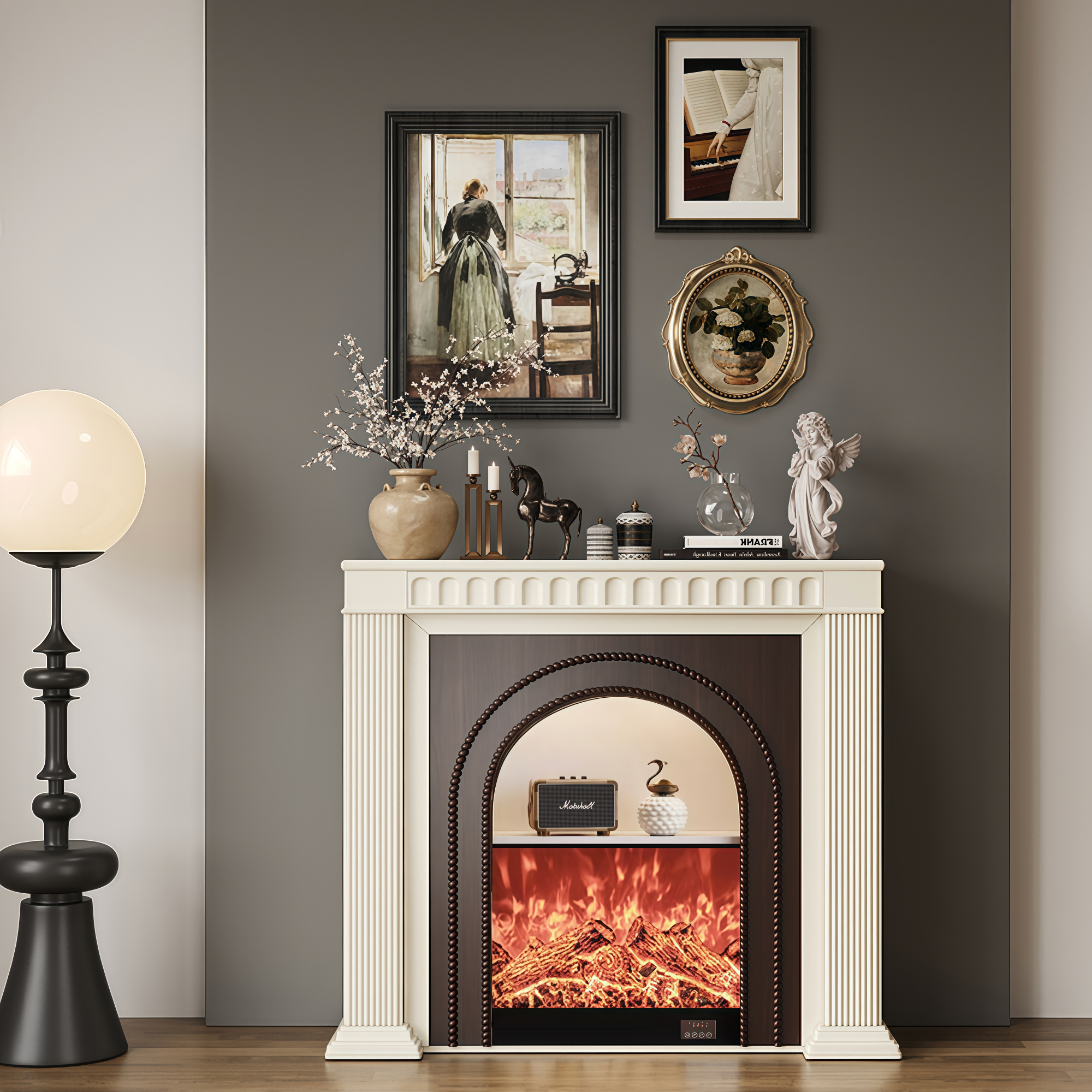 法式拱形实木壁炉装饰柜美式客厅壁炉电视柜壁炉玄关仿真火壁炉柜,住宅家具,壁炉架/壁炉柜,淘宝优惠券,粉丝福利购,淘宝优惠卷