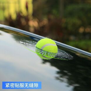 搞笑汽车贴纸车身贴纸3d立体创意网球贴棒球个性贴车窗玻璃外部贴
