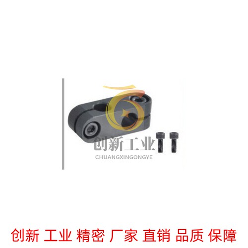 倒圆弧十字交叉固定连接/光轴固定夹 同径直交双孔型KDST/MDKT