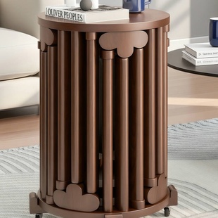 实木茶几圆凳子可叠放凳现代家用小凳子餐桌凳新中式叠叠乐椅子