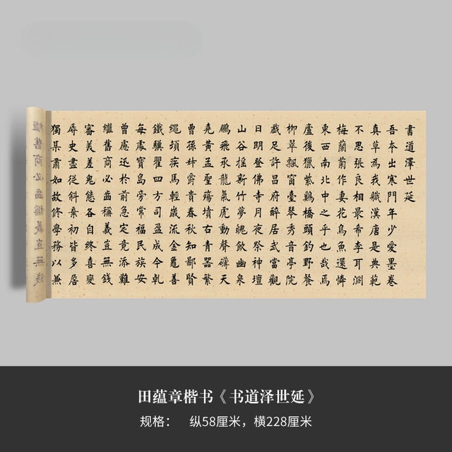 田蕴章《书道泽世延》楷行草书高清原大复制品毛笔书法练字帖临摹