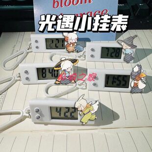 光遇小挂表樱花花环巫师学生头麻花学生考试专用电子表书生日礼物