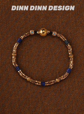 DINN DINN DESIGN度假系列金属珠珠拼接手链百搭新款高级感轻奢