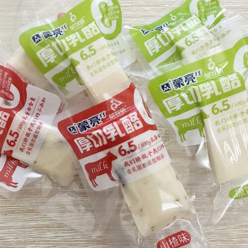 蒙亮厚切乳酪500g奶酪原味山楂