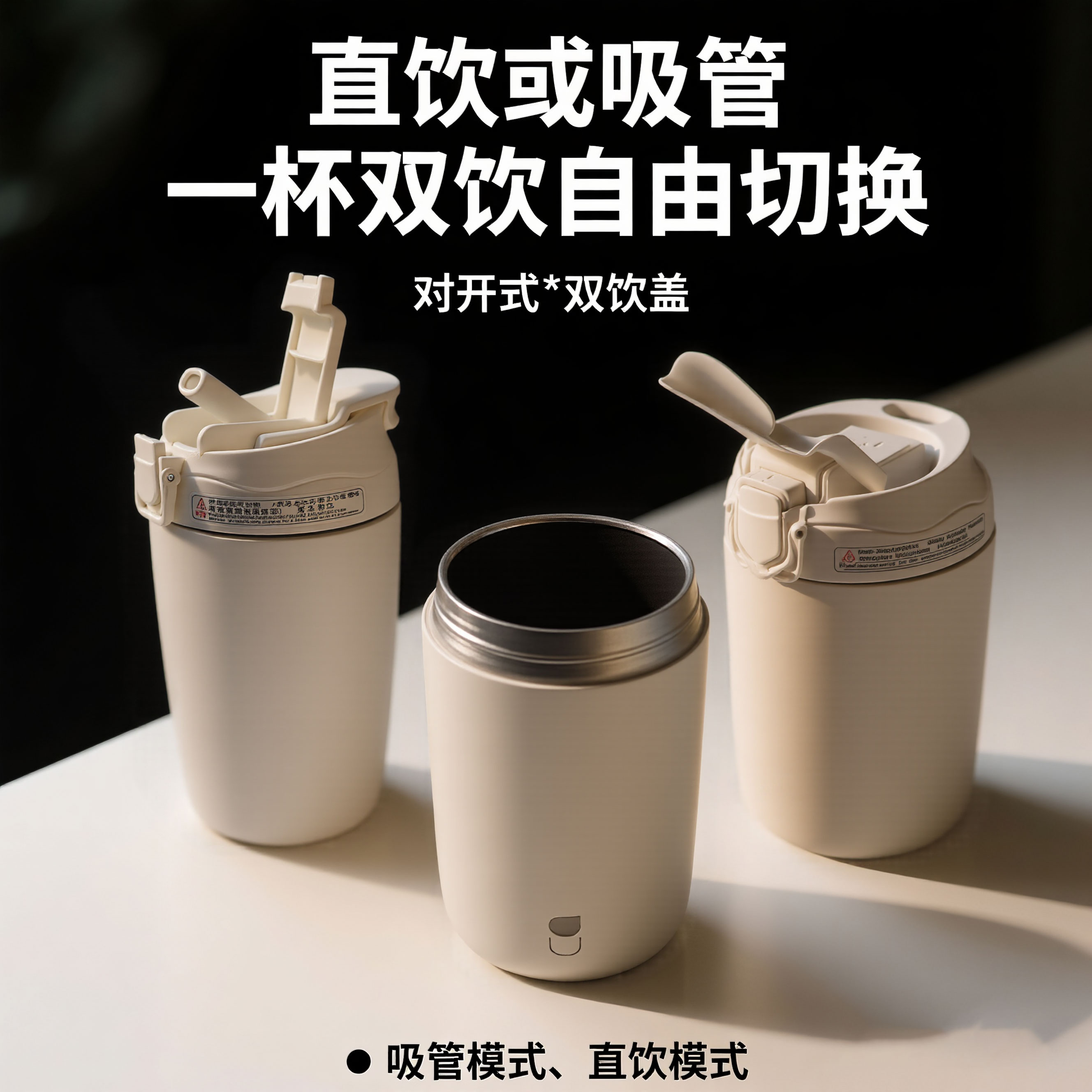 unibott一盖双饮316不锈钢