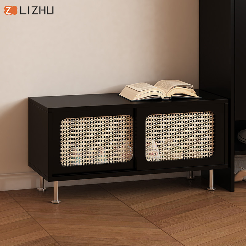 日式入户藤编鞋柜入户可坐家用门口换鞋凳简约矮鞋柜穿鞋凳定制,住宅家具,鞋柜,淘宝优惠券,粉丝福利购,淘宝优惠卷