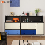 包豪斯璀璨餐边柜拼色撞色水柜咖啡柜碗柜操作台备餐柜收纳置物柜