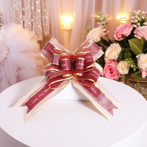 蝴蝶结告白雪纱拉花婚房婚车装饰