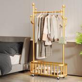 北欧客厅衣帽架落地卧室挂衣架家用简易轻奢挂衣服架子室内晾衣架