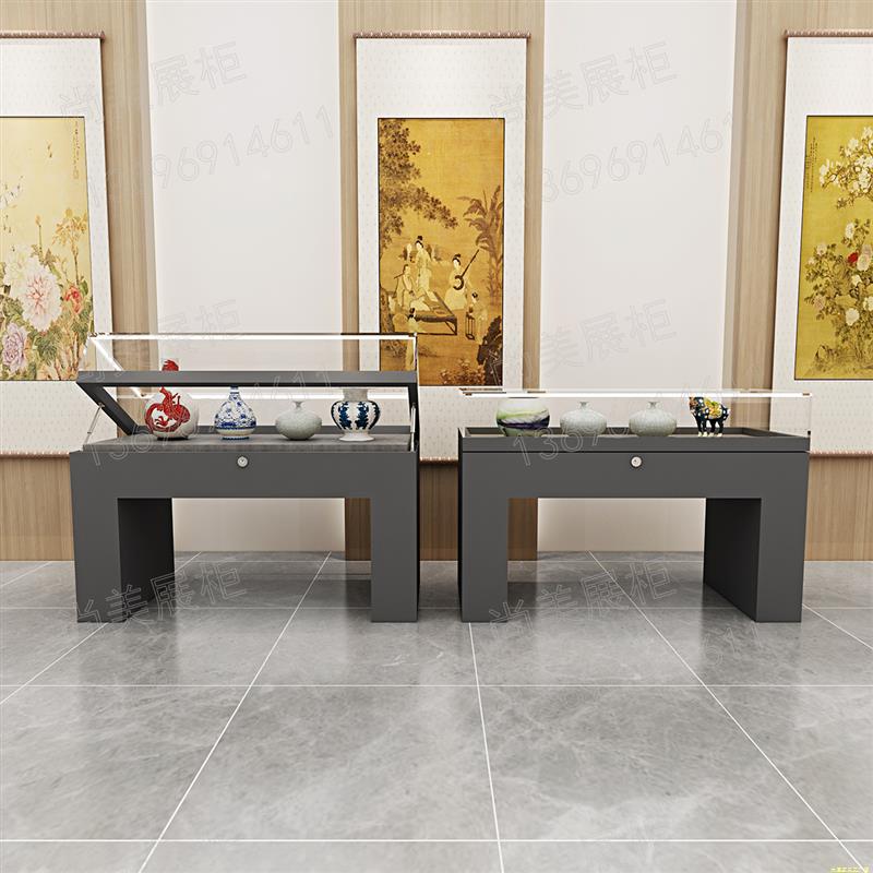 博物馆展示柜台文物收藏古玩玉器玻璃展柜样品产品纪念馆陈列柜台