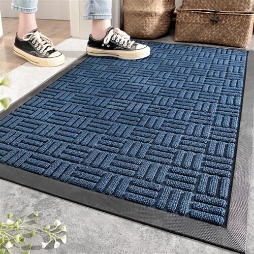 橡胶入户进门地垫门垫耐磨防滑垫玄关脚垫门厅室外大门口蹭土地毯