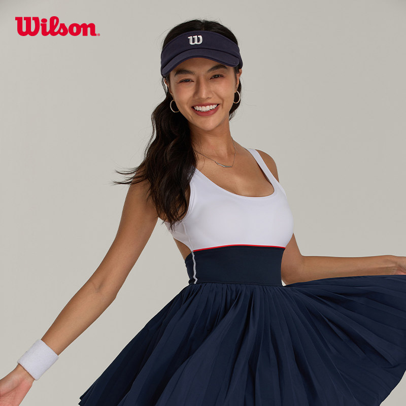 Wilson威尔胜官方24春夏新款女士SPORTIF高弹紧身网球针织连衣裙