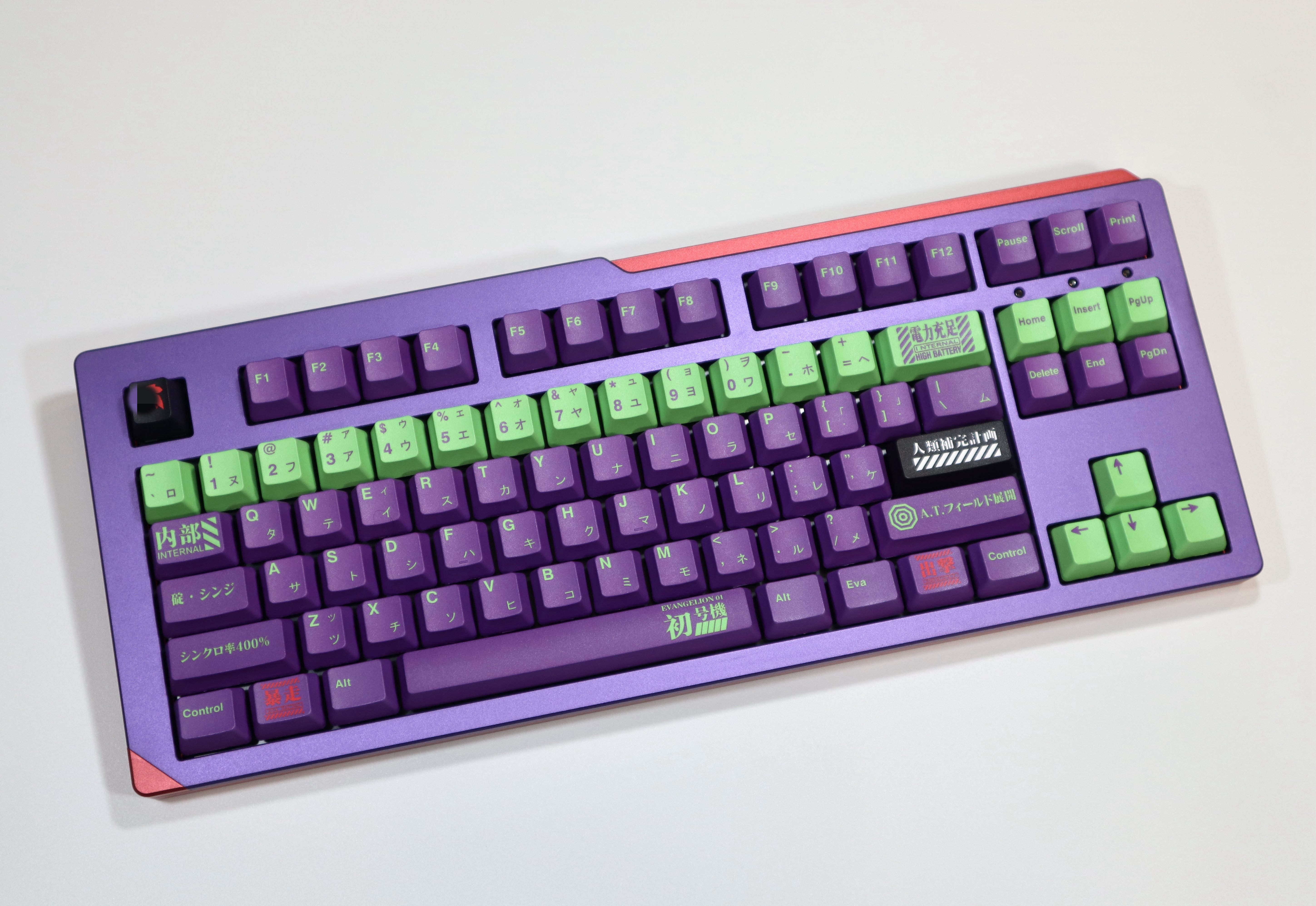 EVA NO. 1 기계 키캡 PBT 소재 OEM 고도로 승화된 기계식 키보드 키캡 핫 브라더 주변 장치