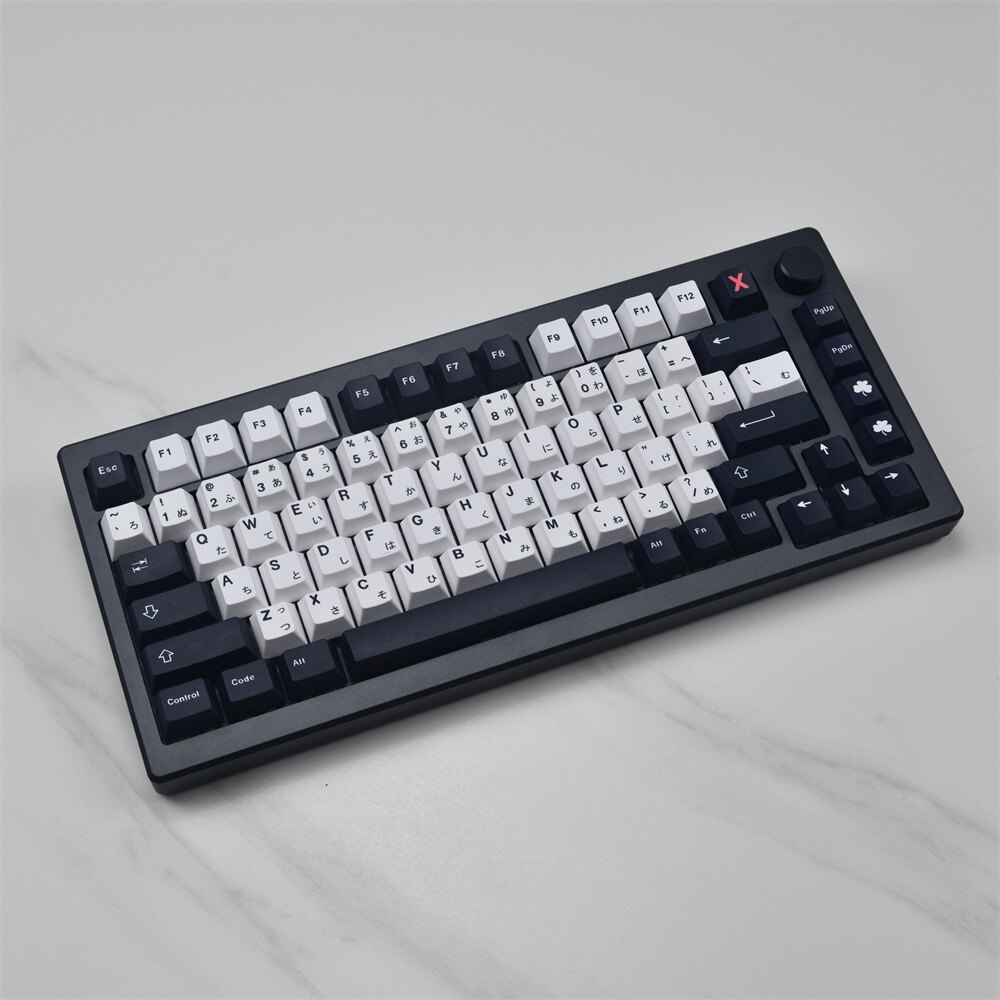 GMK 미니멀리스트 흑백 일본 애니메이션 PBT 오리지널 고승화 기계식 키보드