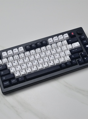 GMK 极简黑白日语 动漫 PBT 原厂高度 热升华 机械键盘适用