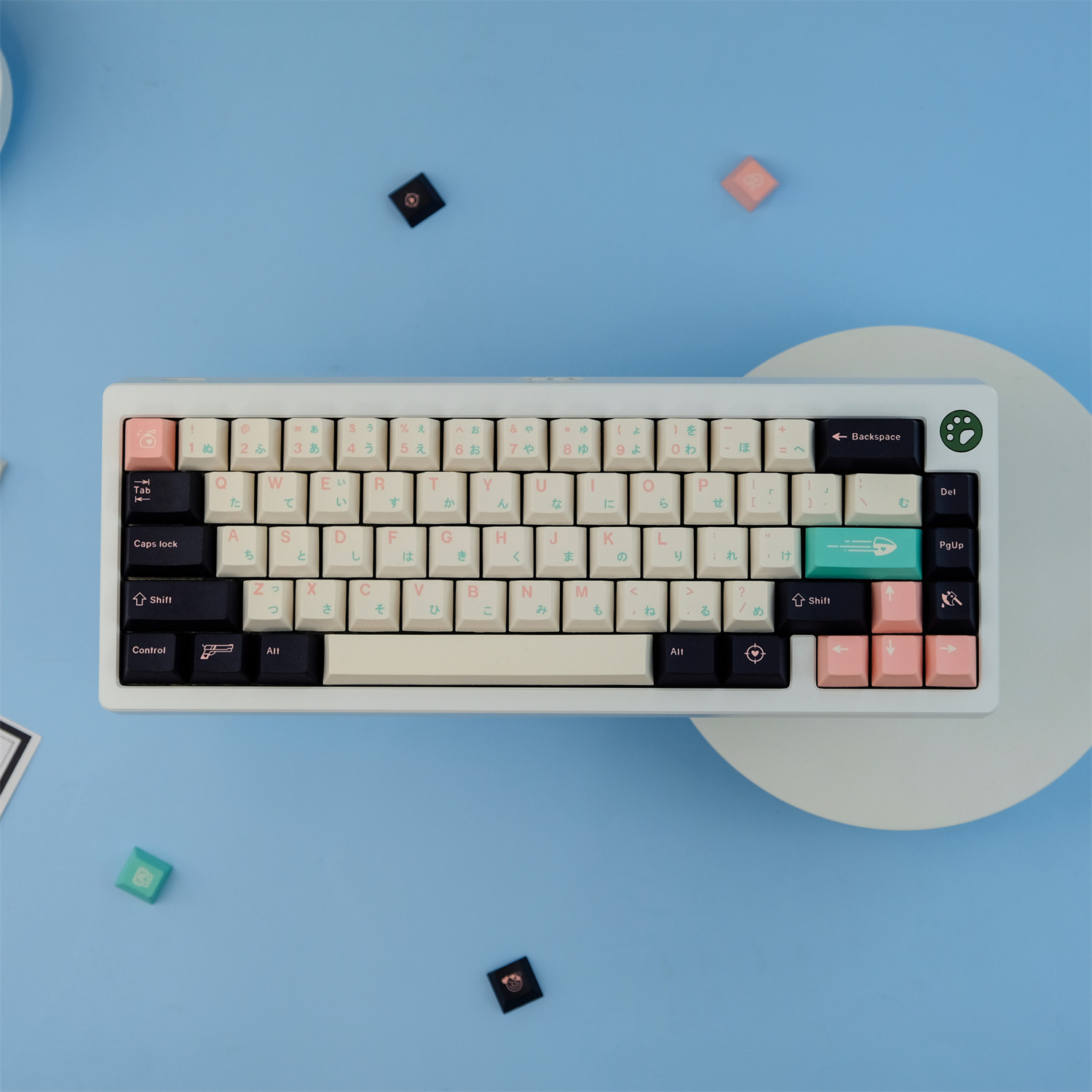 GMK 129 키 PBT 오리지널 고도로 승화된 KILLEVE 기계식 키보드 키캡 핫 브라더 주변 장치