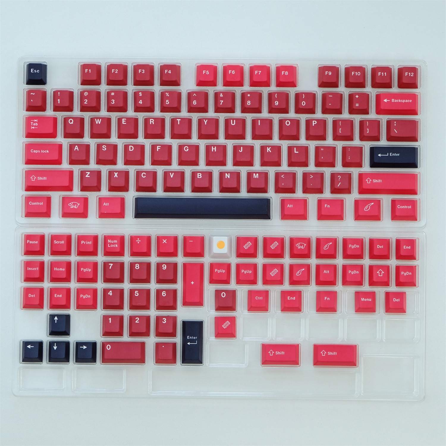 GMK BLACK HAM KEYCAPS 129 KEYS PBT ORIGINAL HIGHLY SUBLIMATION MECHANICAL KEYBOARD KEYCAPS REGE PERIPHERALS