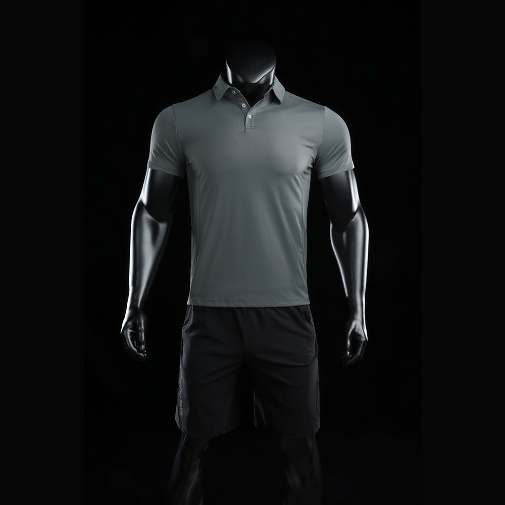 gymant肌肉蚂蚁2023夏季新品跑步健身速干服透气舒适短袖polo衫男