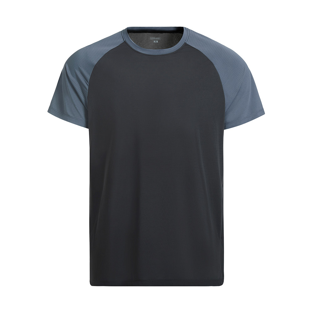 GYMANT肌肉蚂蚁春季新款运动健身衣高弹透气深灰色男圆领短袖T恤