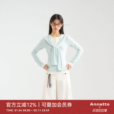 ANNATTO假两件长袖打底衫女