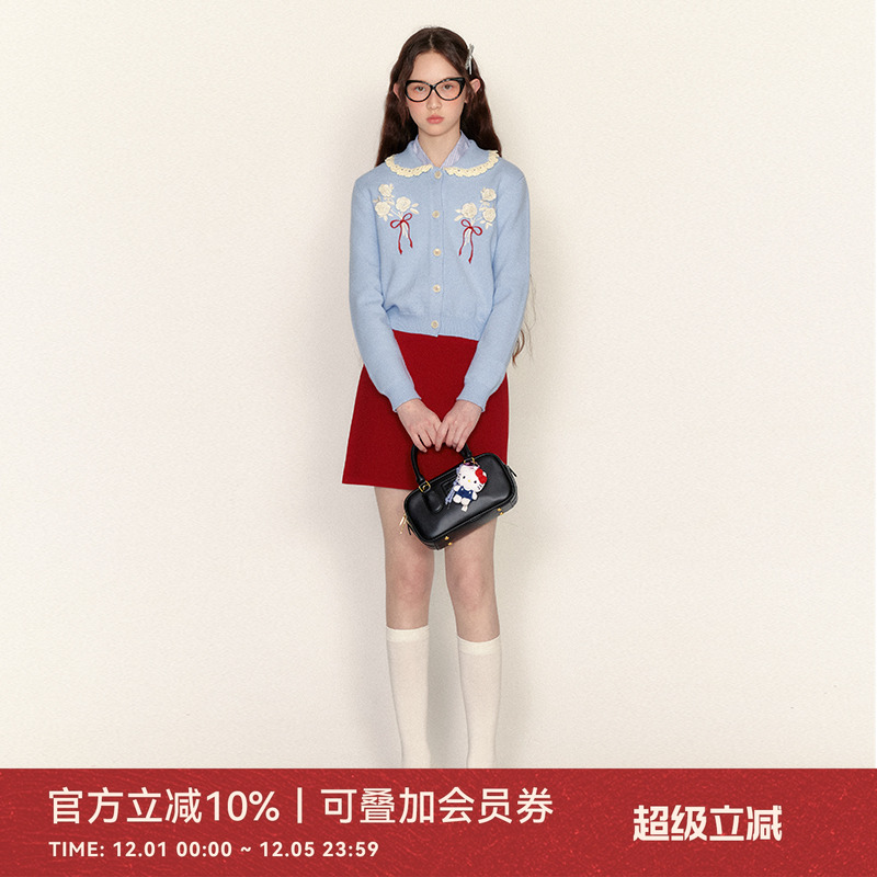 花房少女针织开衫甜美少女