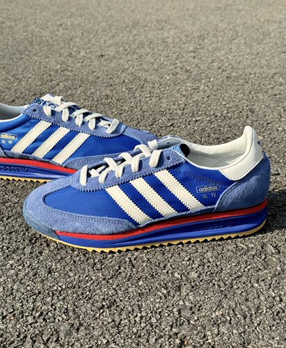 adidas originals SL 72 RS 舒适百搭 低帮 蓝白色 IG2132 延