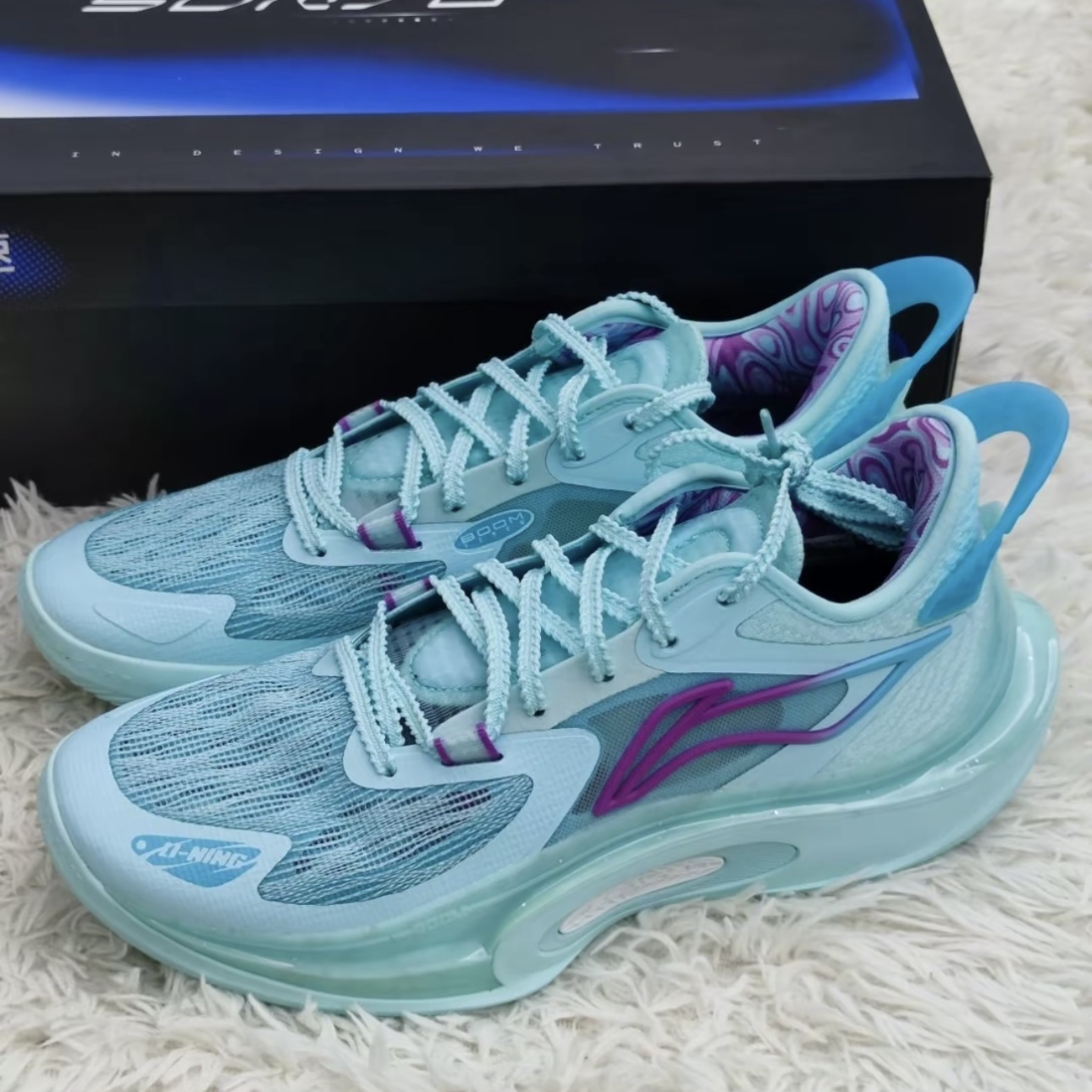 李宁 音速11V2 䨻丝 轻量耐久 防滑耐磨 高回弹 篮球鞋ABAT045-3