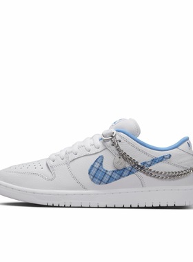 Nike Dunk SB Dunk Low 低帮 板鞋 男女同款 白蓝色FZ8802-100黄