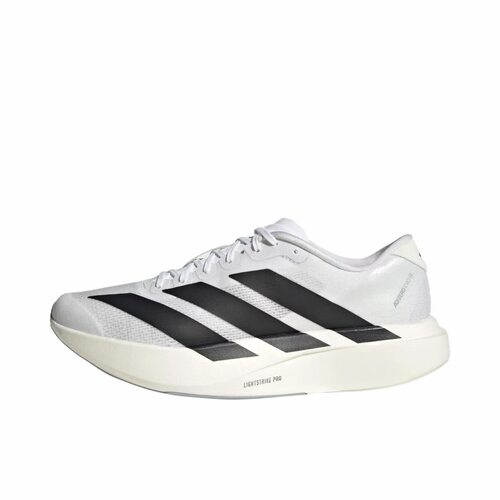 阿迪达斯adidas Adizero evo SL低帮休闲跑步鞋男款白黑JH6206吴