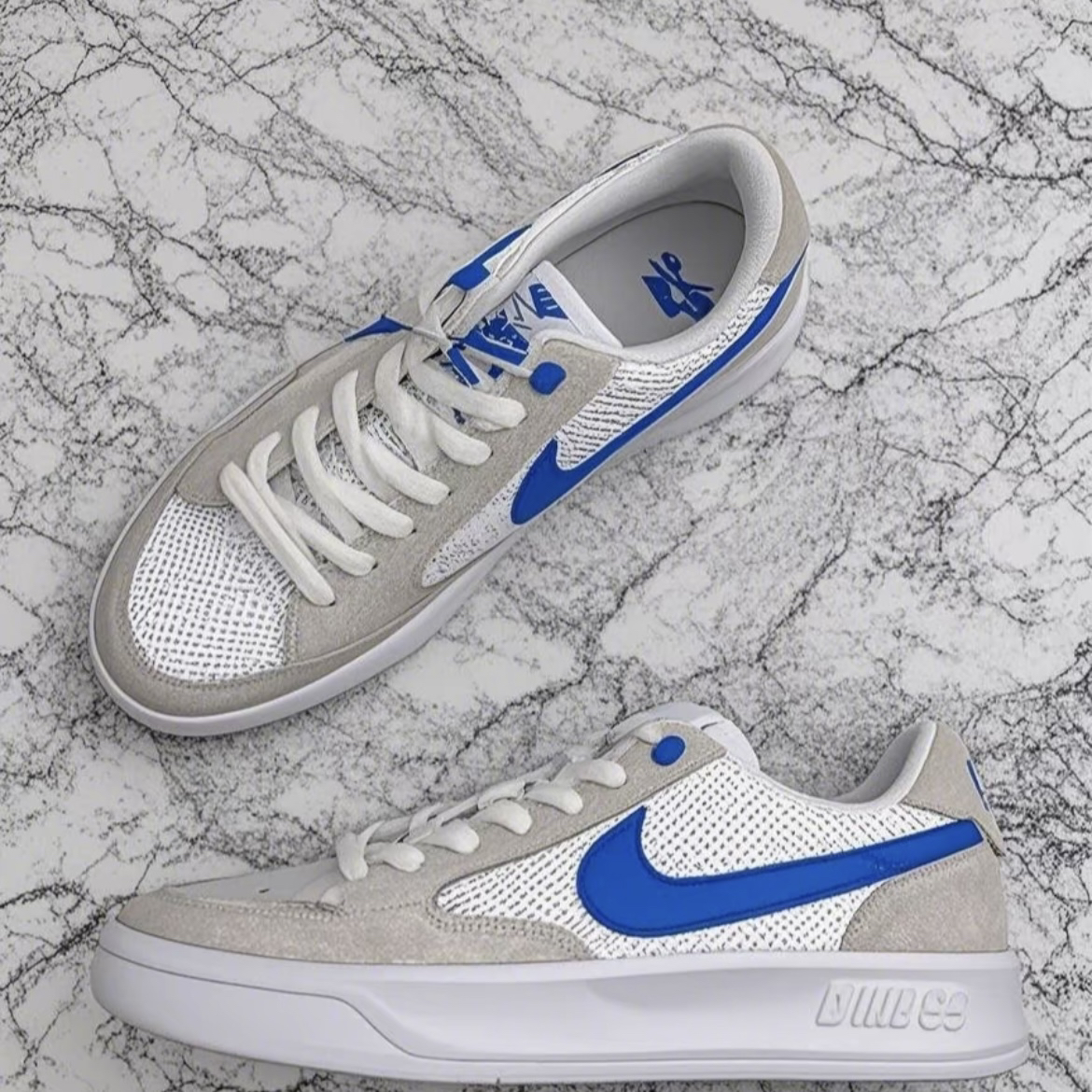 Nike SB Adversary 时尚潮流 低帮板鞋男女同款 白蓝CJ0887-103黄