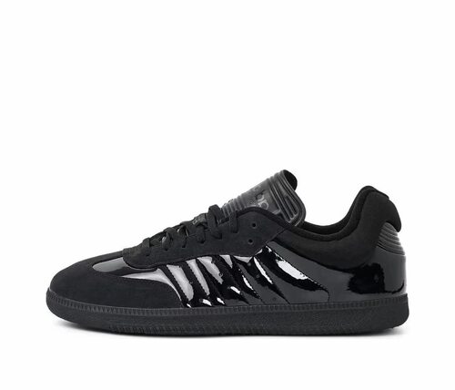 adidas originals SAMBA OG防滑耐磨舒适低帮板鞋黑色 IE3176 延
