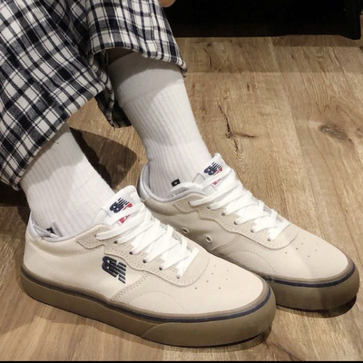 New Balance 232 棕生胶底 舒适百搭 防滑耐磨 板鞋AM232WGH