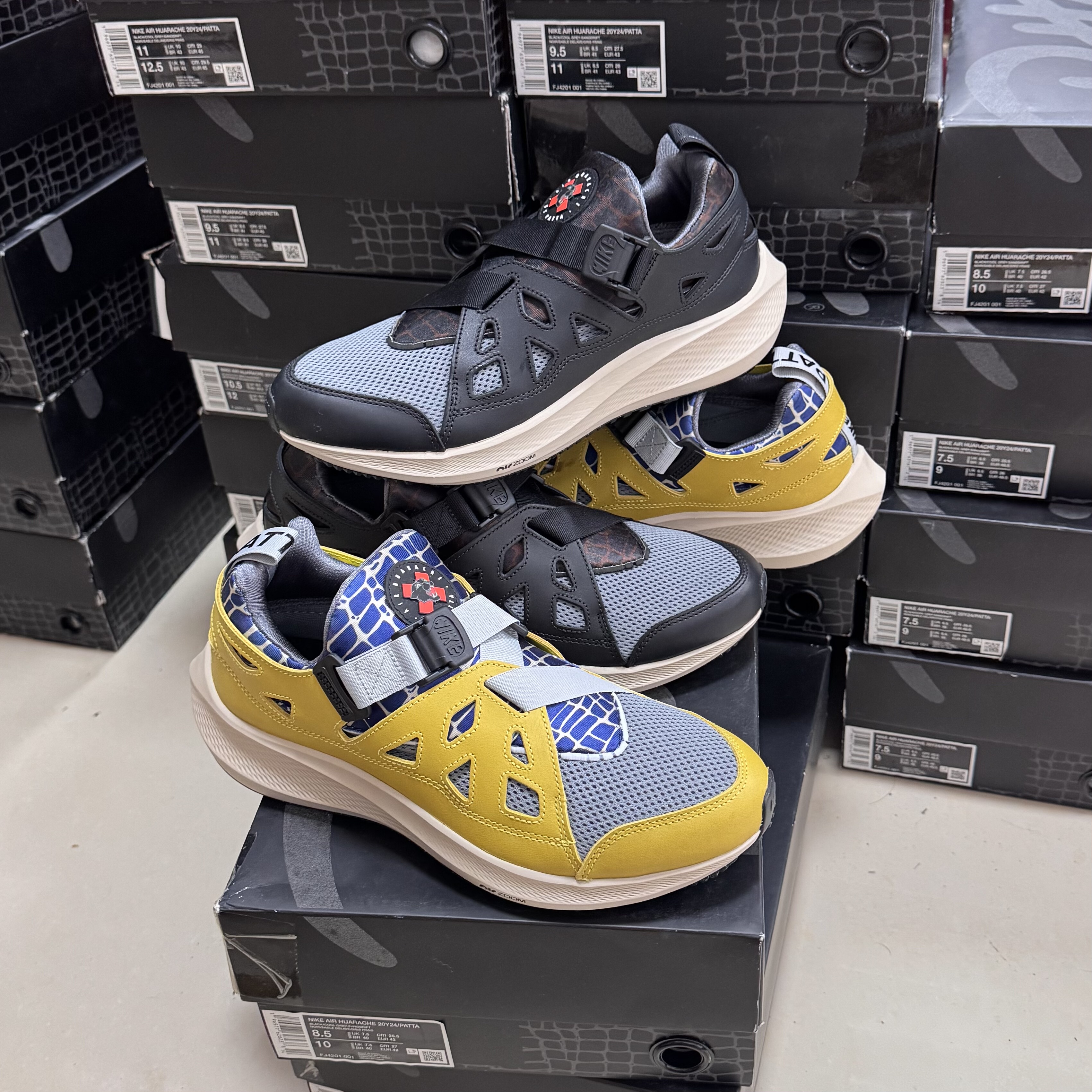 Patta × Nike AHuarache Plus舒适透气防滑运动休闲鞋FJ4201-001