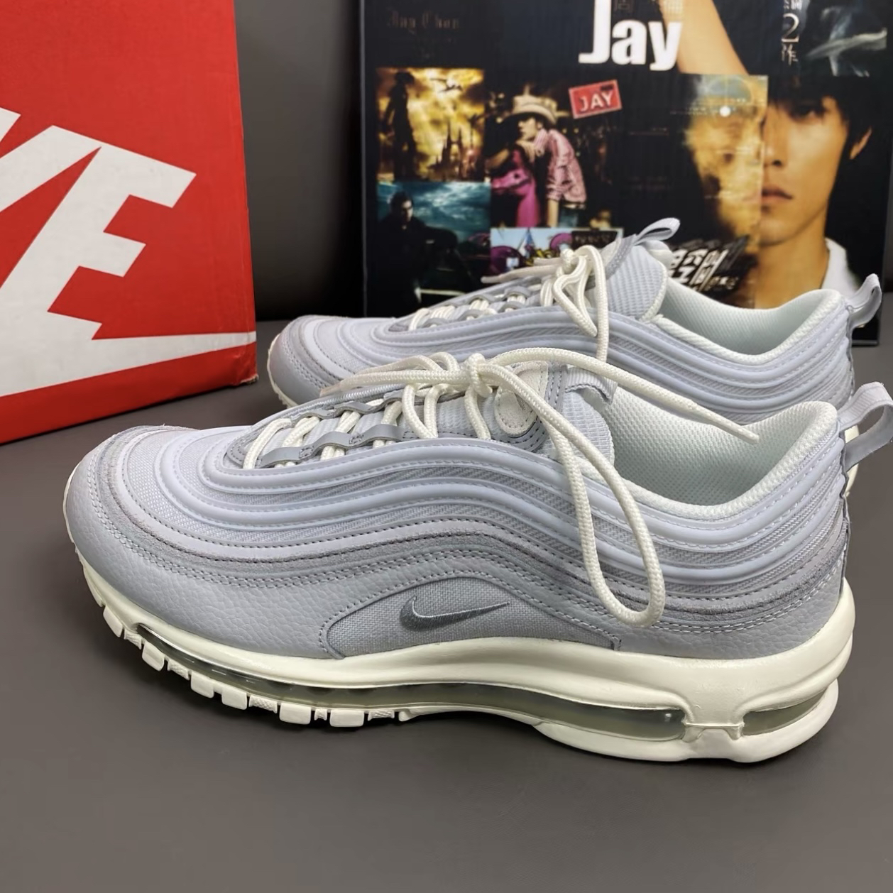 Nike Air Max 97 气垫全掌舒适透气防滑耐磨运动跑鞋DZ2629-001杨