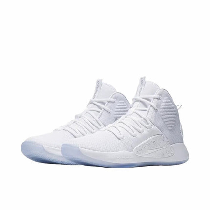 Nike Hyperdunk X 圆头系带 中帮Zoom实战篮球鞋纯白AO7890-101吴