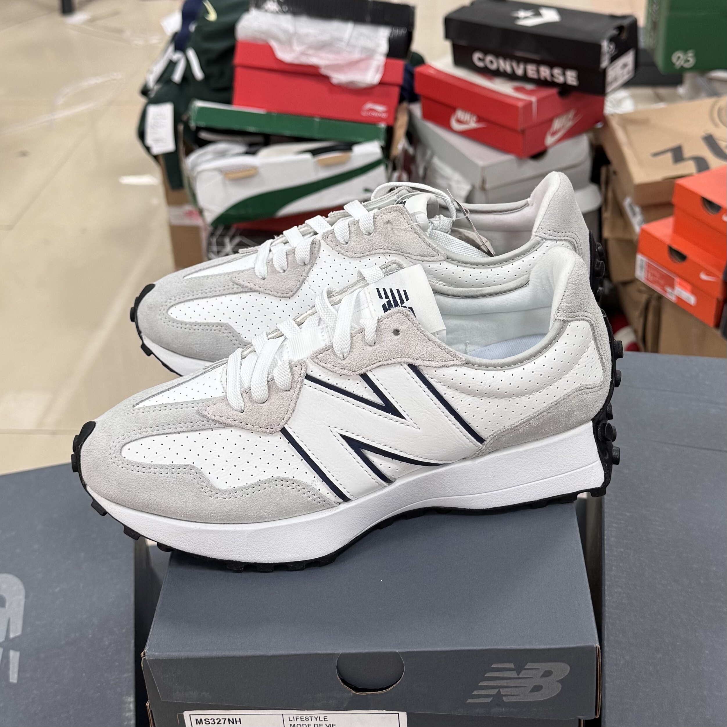 New Balance 327 舒适复古 防滑耐磨休闲透气 运动跑鞋MS327NH