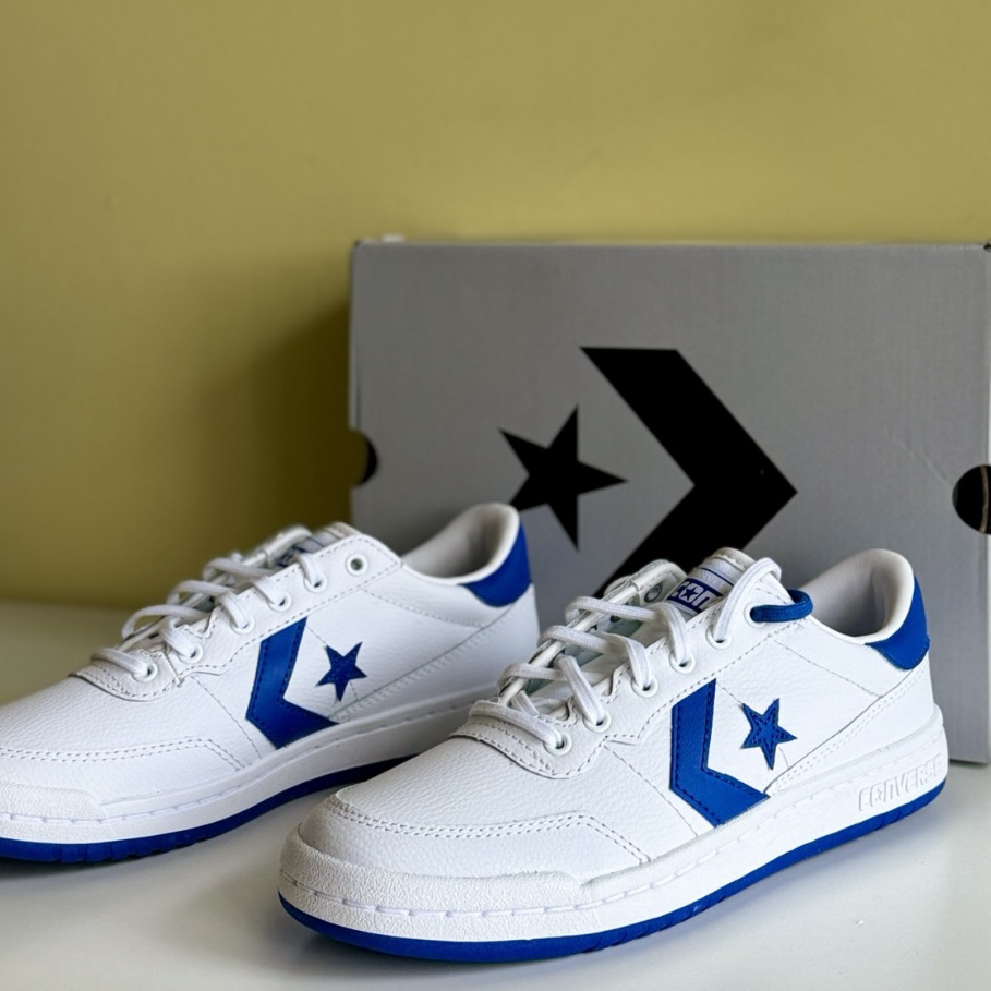 Converse Fastbreak 低帮 板鞋 男女同款 白蓝色A10202C黄