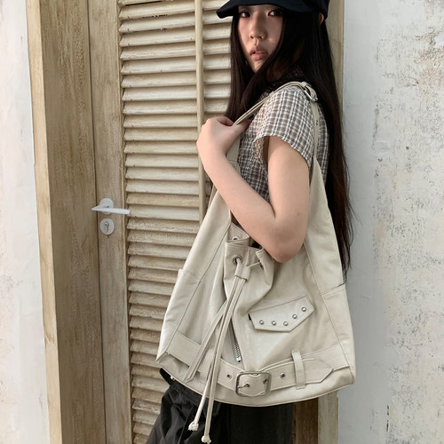 韩系通勤皮质大容量托特女包