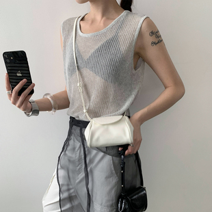 Uniqueblue韩版 斜挎包女通勤百搭小众单肩休闲百搭简约腋下单肩包