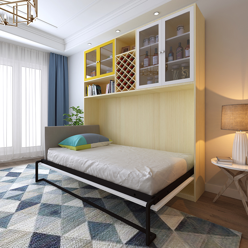简约风单人多功能省空间翻床