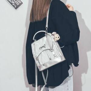 设计感小双肩包女2026新款时尚简约百搭复古学生上班通勤旅游背包